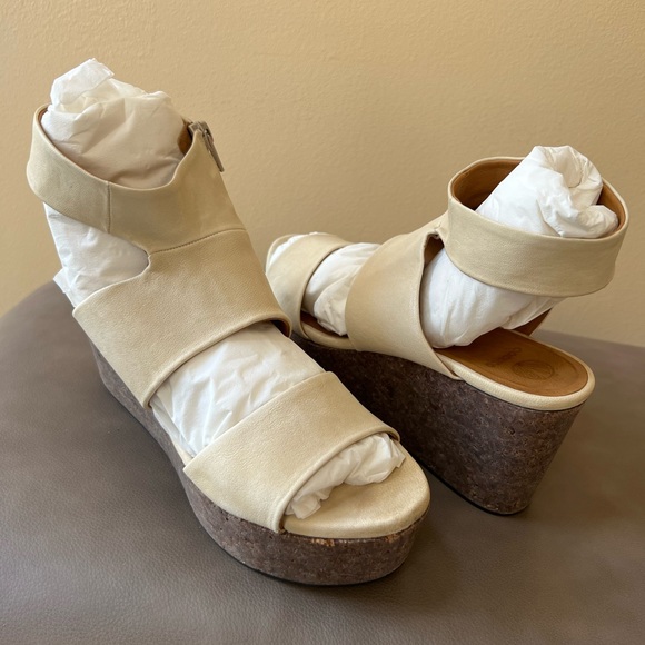 COCLICO Cork Platform Wedge Sandals SZ 39 - Picture 6 of 10